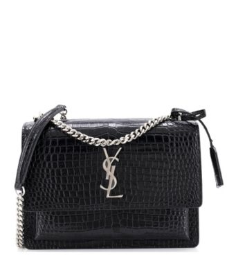 Medium Sunset Crossbody Bag Embossed Leather