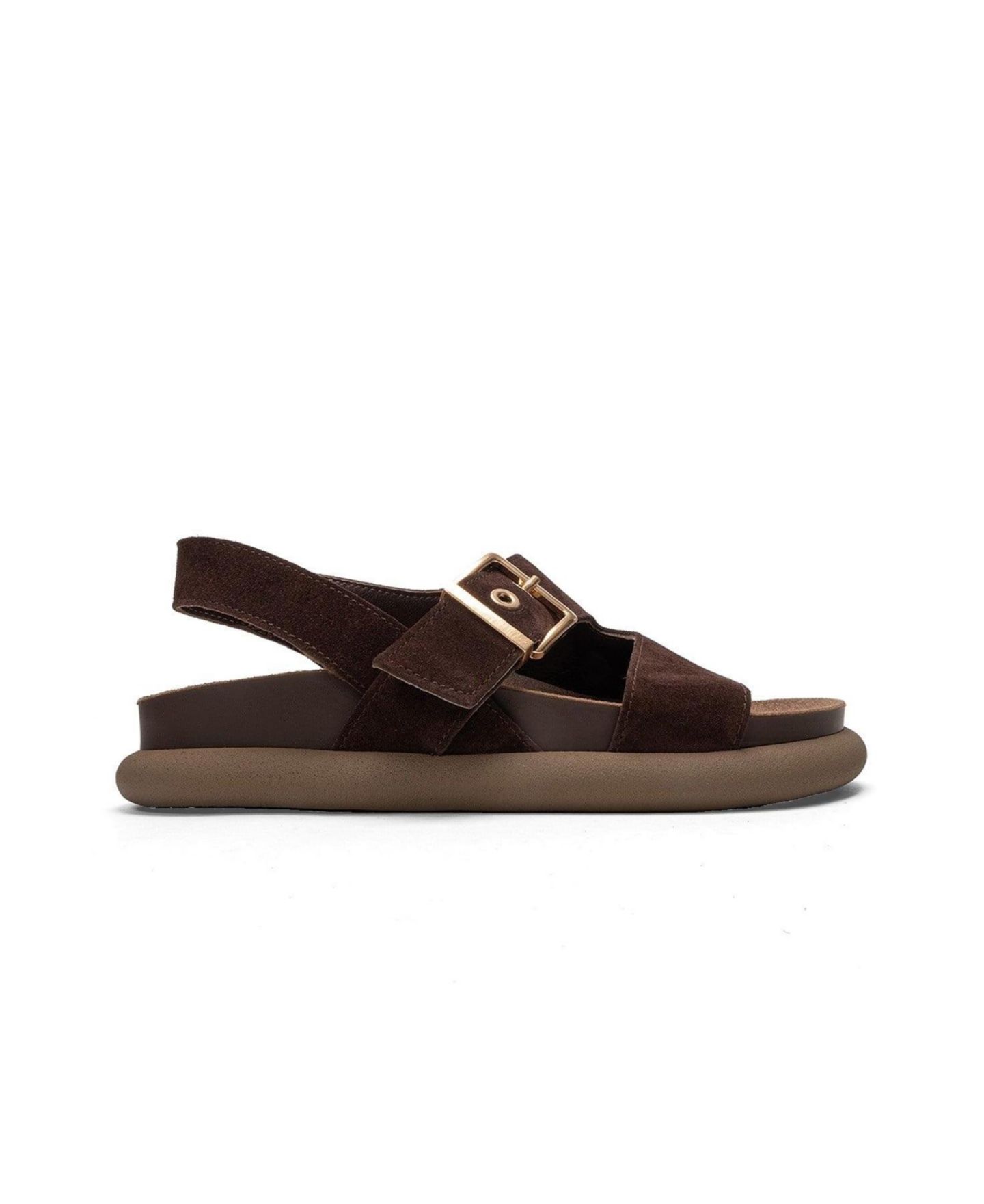 Женские сандалии Forever & Always Shoes Jalven Leather, цвет: Коричневый замшевый — фото 2