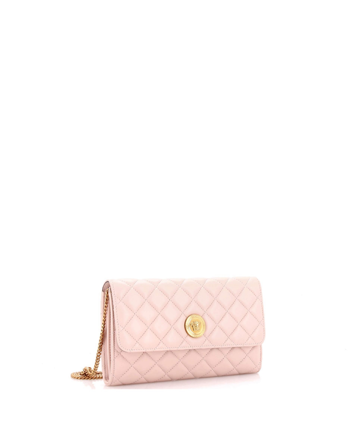 Pre-Owned Versace Icon Wallet on Chain Quilted Leather