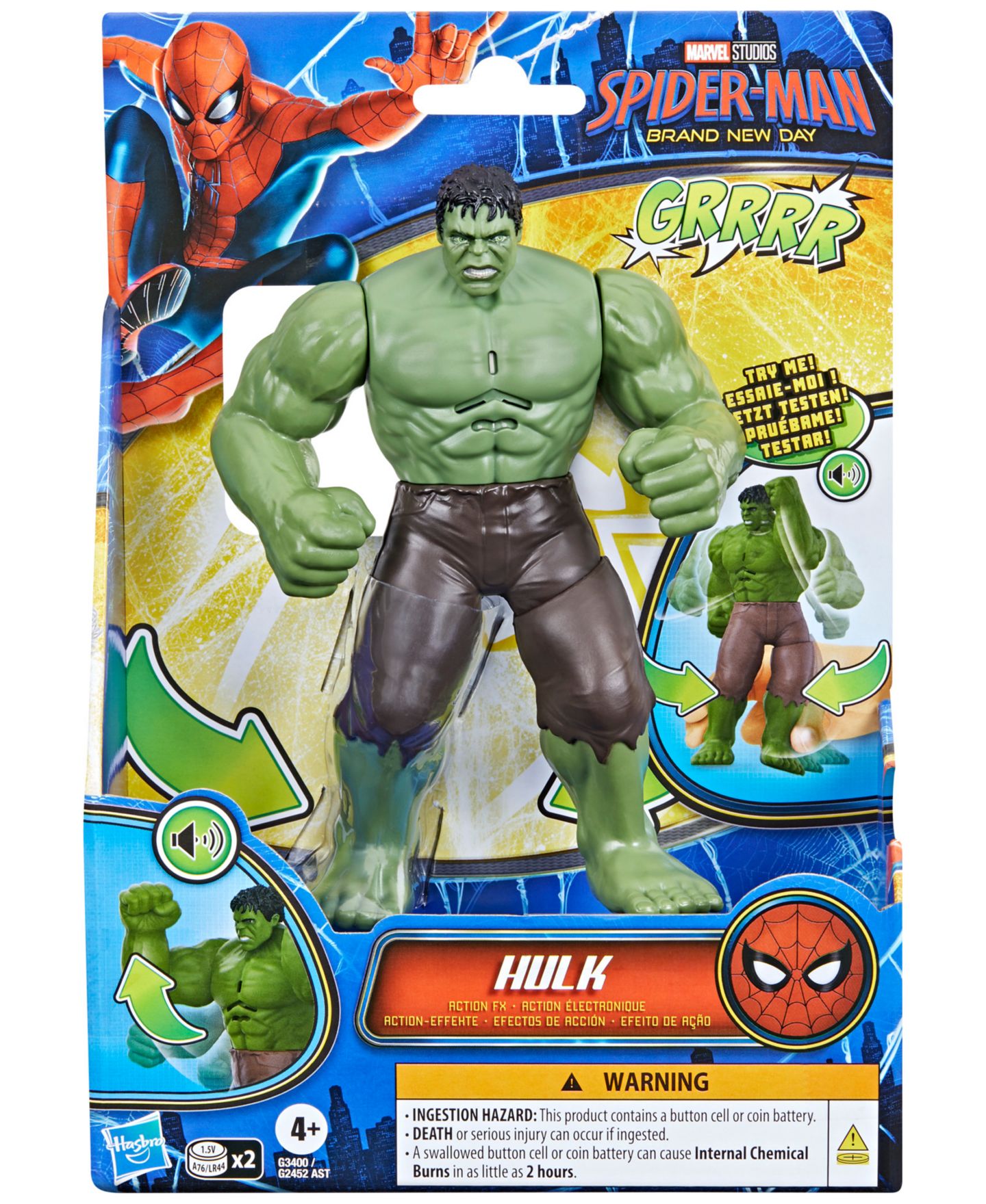 Фигурка Spider-Man Marvel Studios Brand New Day Hulk 6" FX, от 4 лет — фото 4
