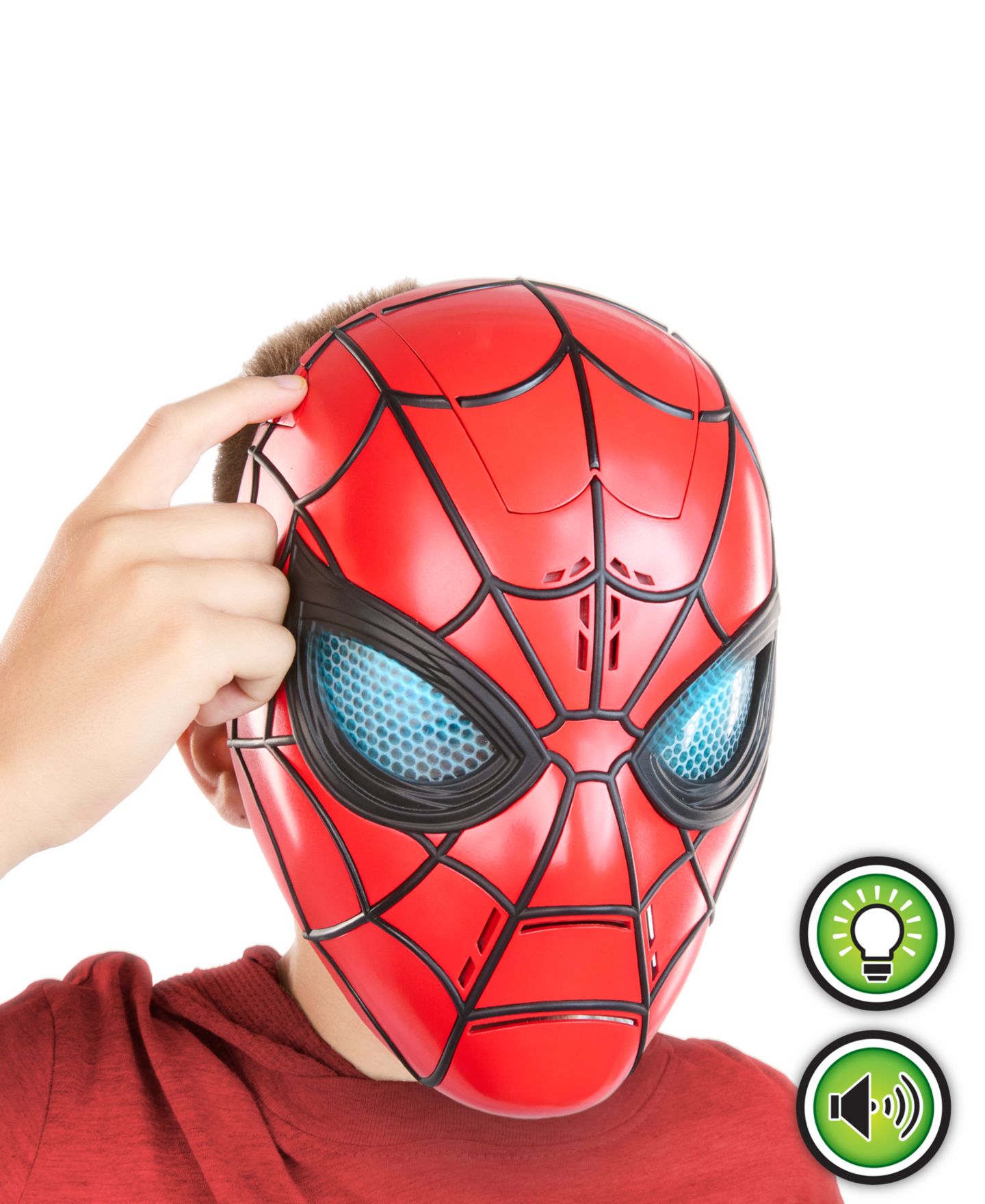 Детская игрушка Spider-Man Wisecrackin' Glow Electronic Mask, Ages 5+ — фото 6