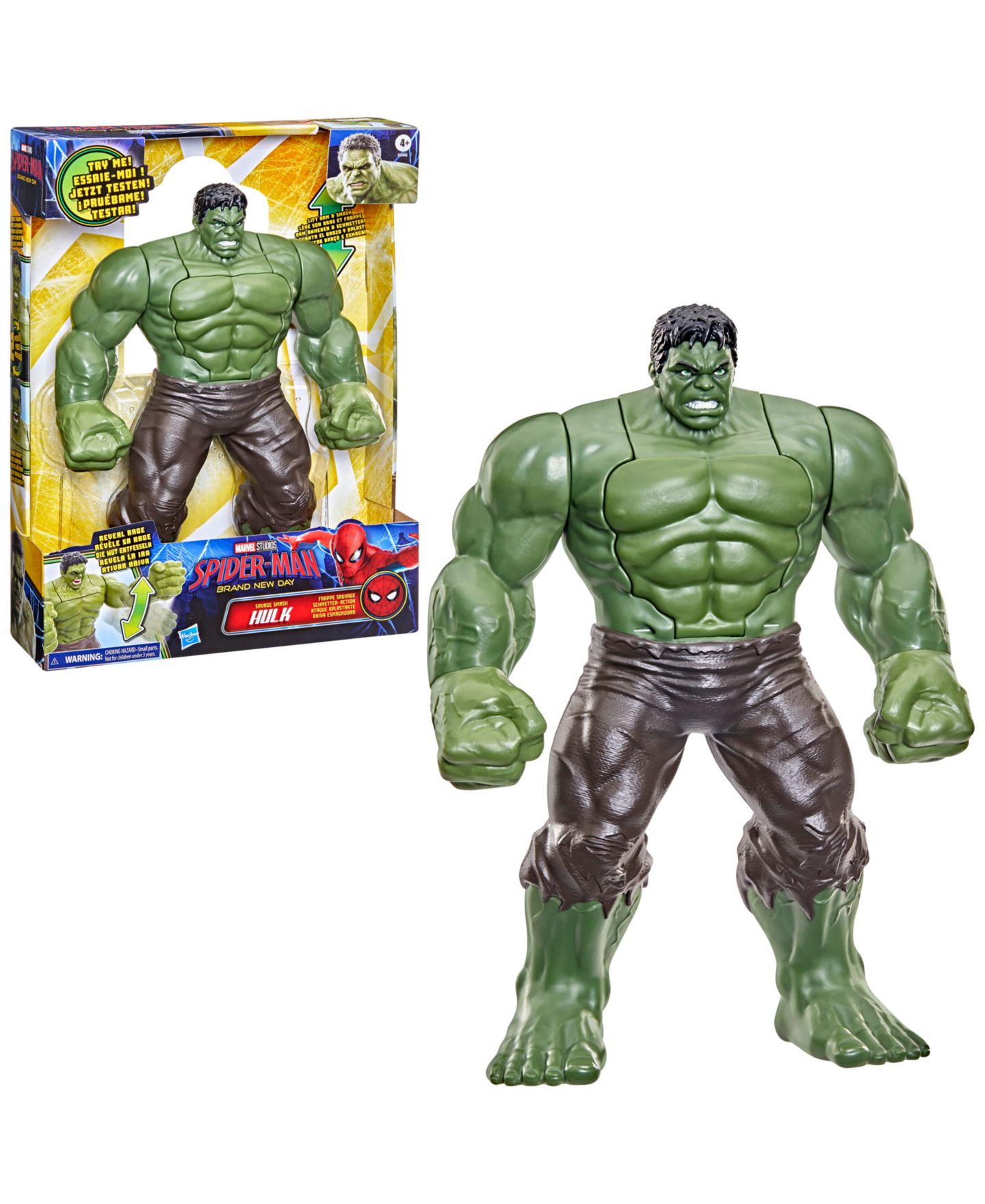 Детская фигурка Spider-Man Savage Smash Hulk 13.5" Action Figure, Ages 4+ — фото 3
