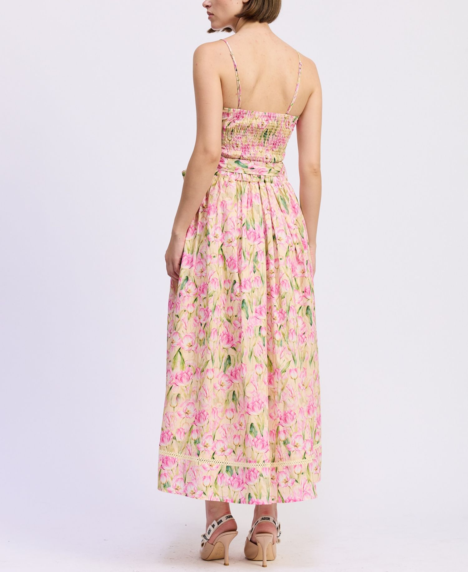 Women's Arya Straight Neck Maxi Dress