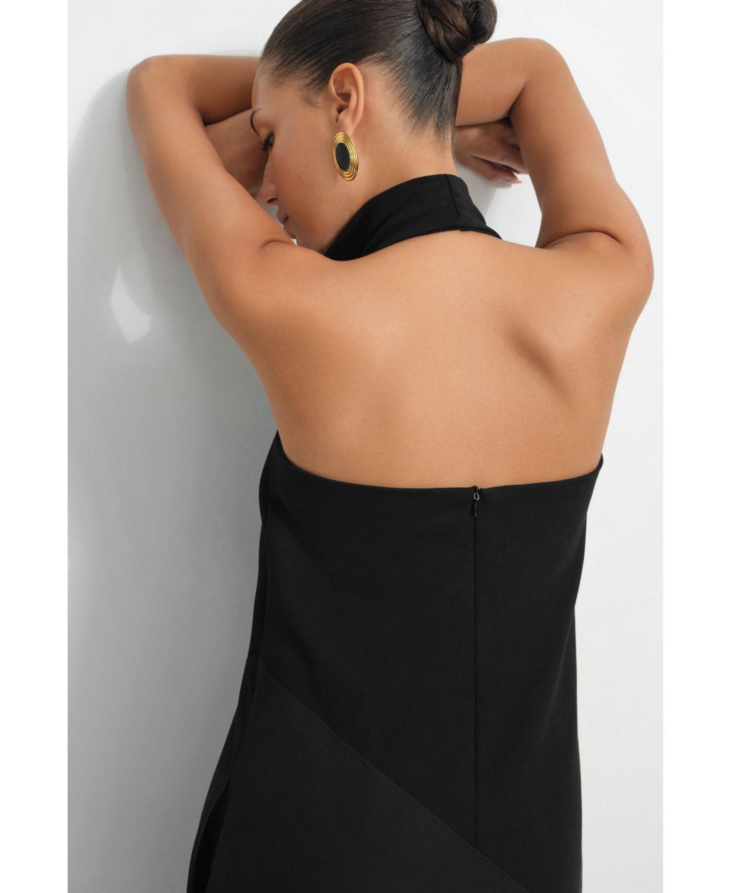Women's Denali Halter Open-Back Cotton Maxi Dress