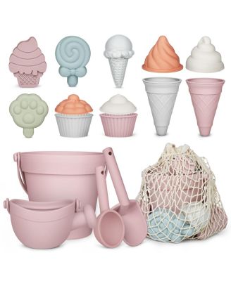 Silicone Beach Toys Bucket Watering Can Shovel Sand Molds