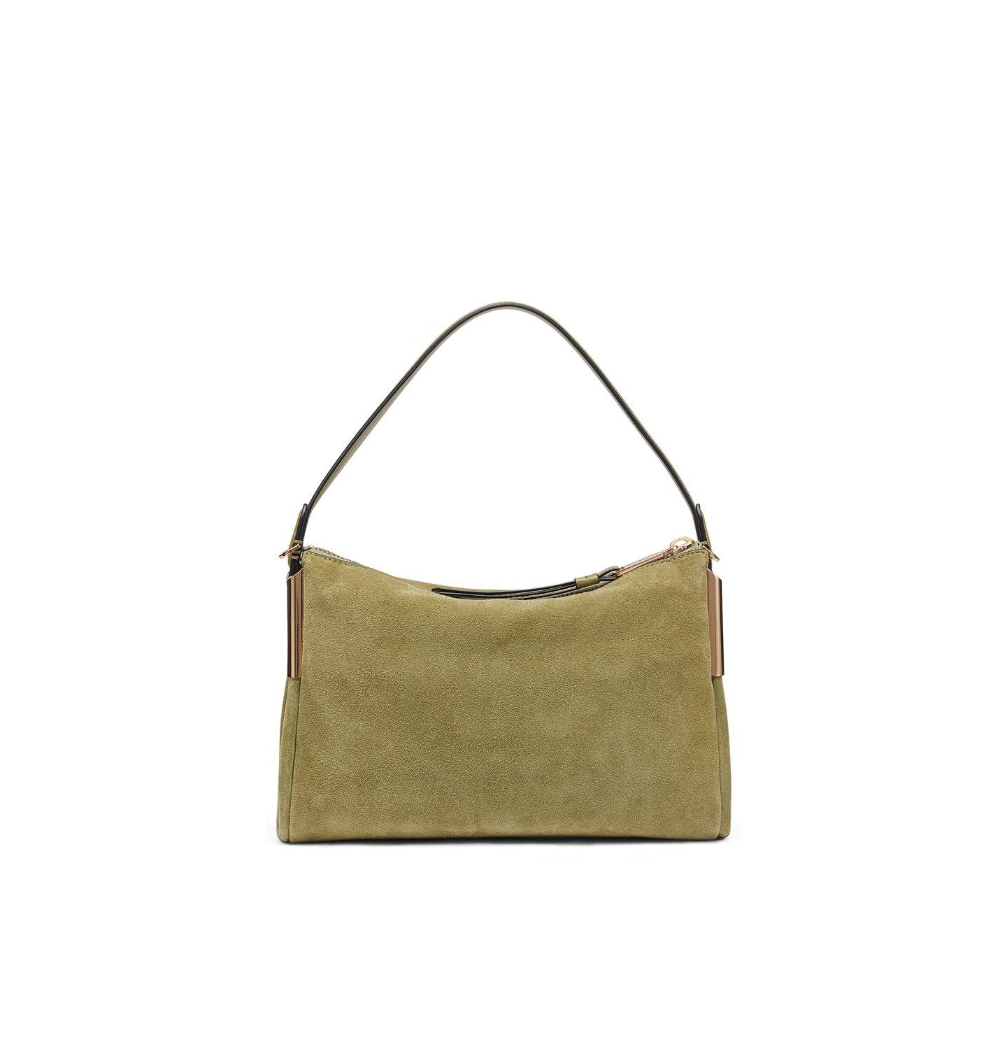 Женская сумка KARL LAGERFELD PARIS Valerie Large Suede Crossbody Handbag, цвет: Оливковый — фото 2