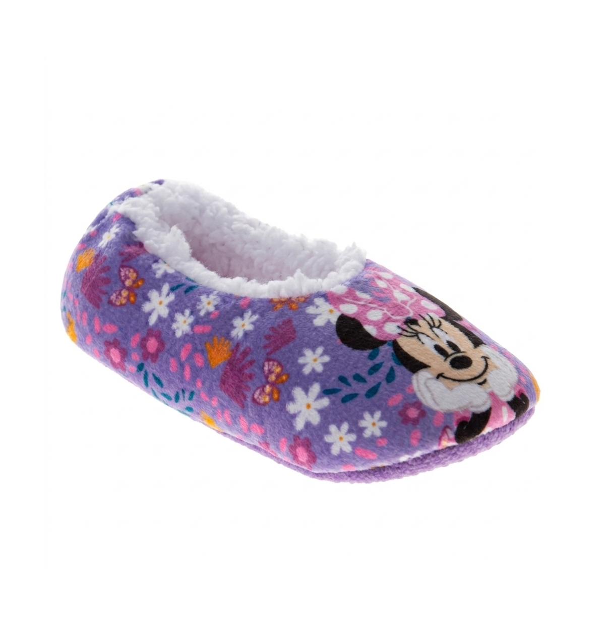 Disney Toddler Minnie Mouse Slippers Design Comfortable Cozy Indoor Soft