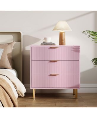 Dresser for Bedroom, 3 Drawer Dresser with Handles,Wood Storage Cabinet Organizer for Hallway, Entryway, Living Room
