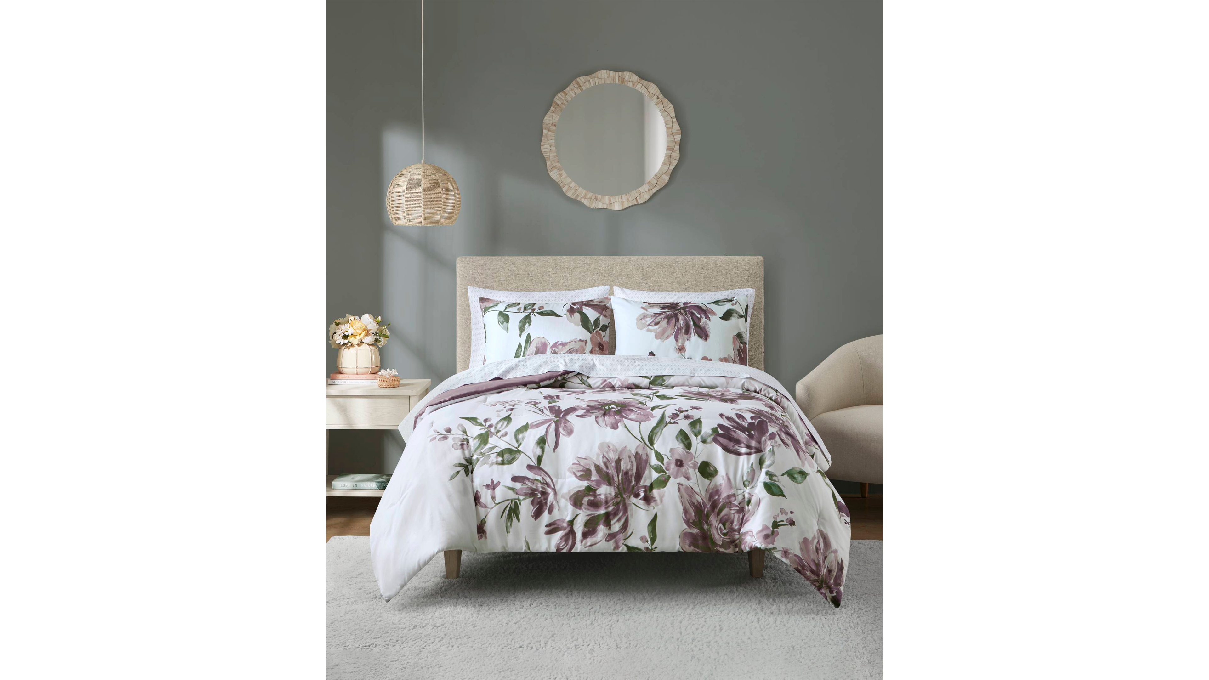 Madison Park Essentials Alice Floral 7-Pc. Comforter Set, King