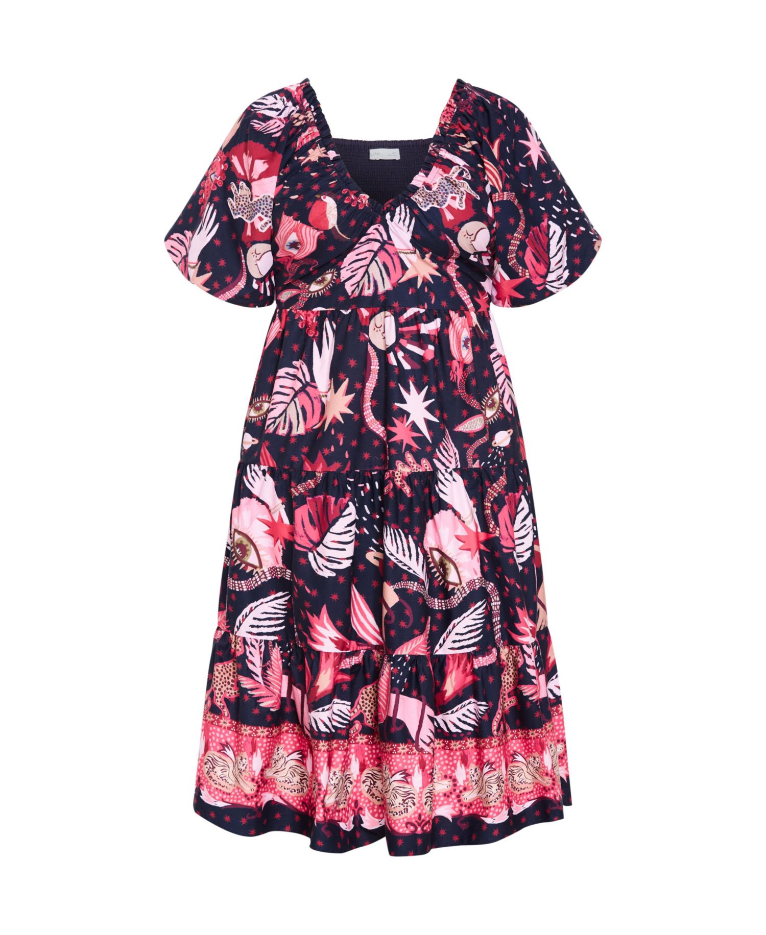Women's Simona Print Puff Sleeve Dress