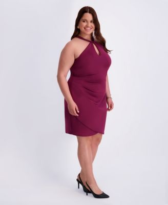 macy cocktail plus size dresses Solid & Party and special occasions Multi Plus Size Cocktail &