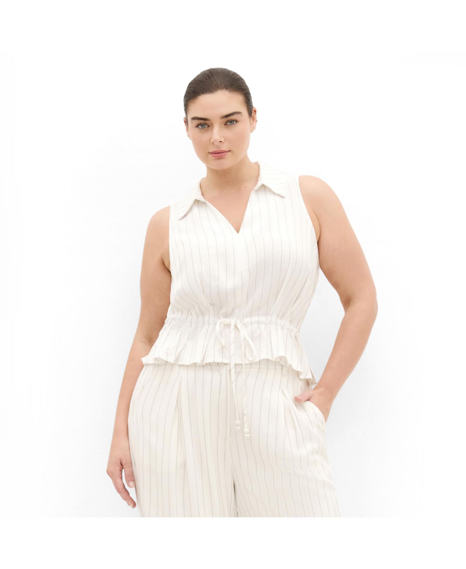Women's Eva Stripe Relaxed Vest
