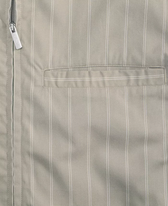 Men's Zip Front Striped Long-Sleeve Shirt - thumbnail 5