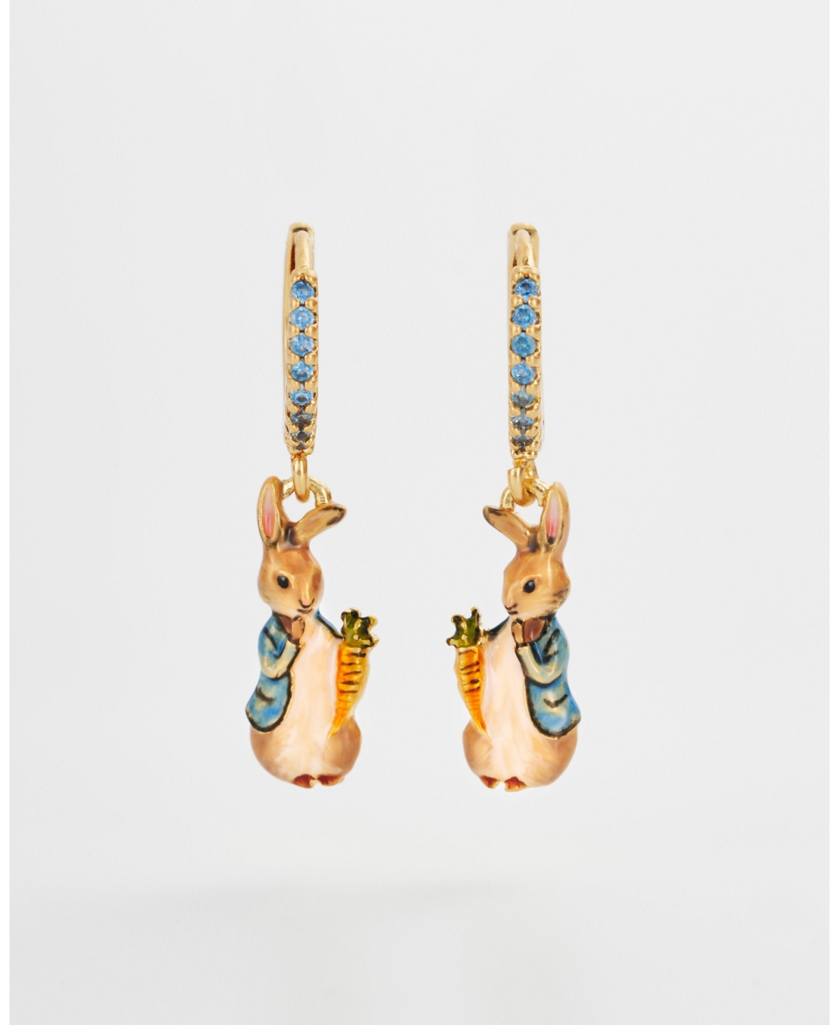 Fable England Peter Rabbit Carrot Charm Huggie Earrings