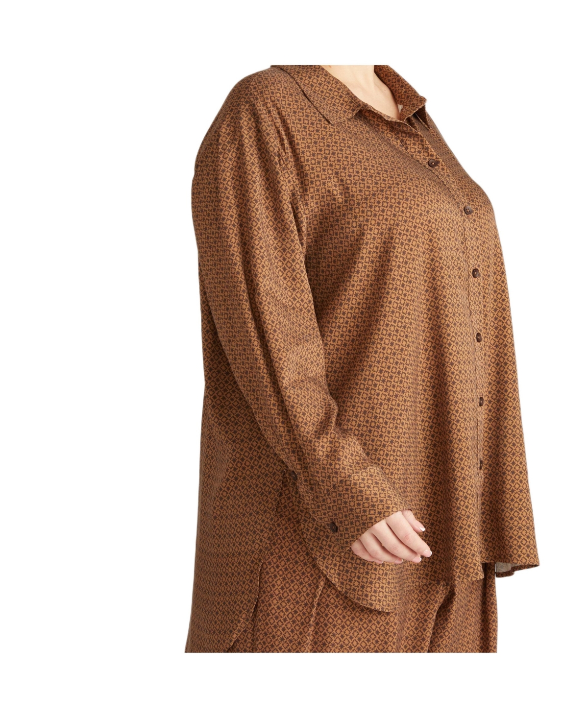 Universal Standard Plus Sizes Cooling Stretch Cupro Artist Women's Shirt