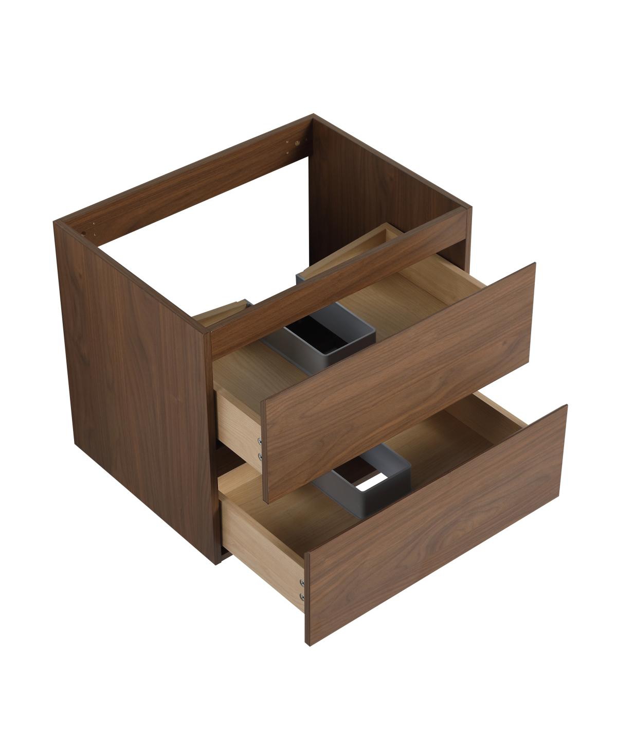 Sillysis Inch Wall Mounted Bathroom Vanity with Ceramic Sink