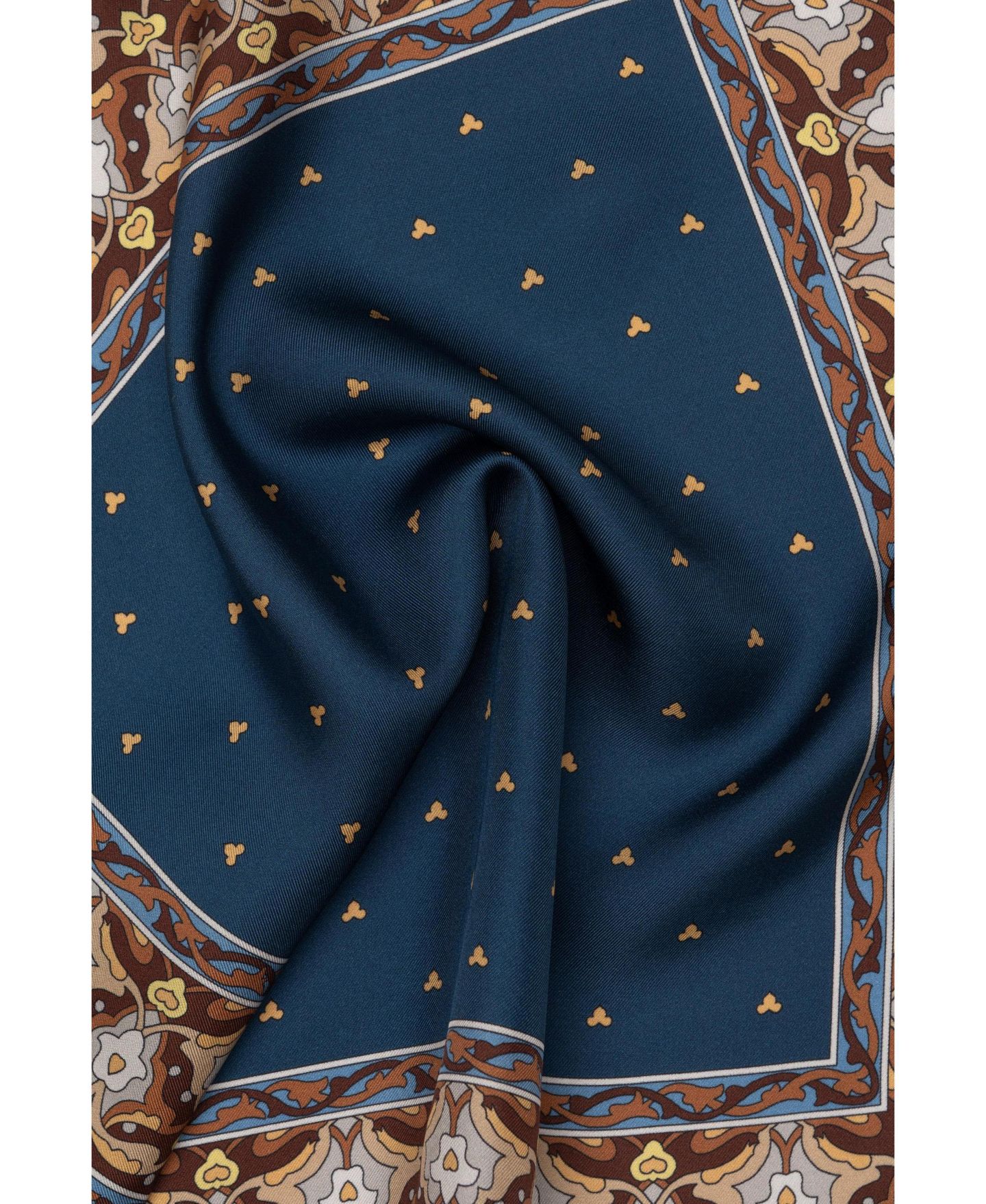 Мужские нагрудные платки Elizabetta Enrico Silk Pocket Square, цвет: Тёмный синий — фото 4