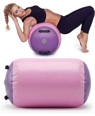 Inflatable Gymnastics Air Roller, Durable Waterproof Tumbling Barrel for Backbend Training Yoga Martial Arts