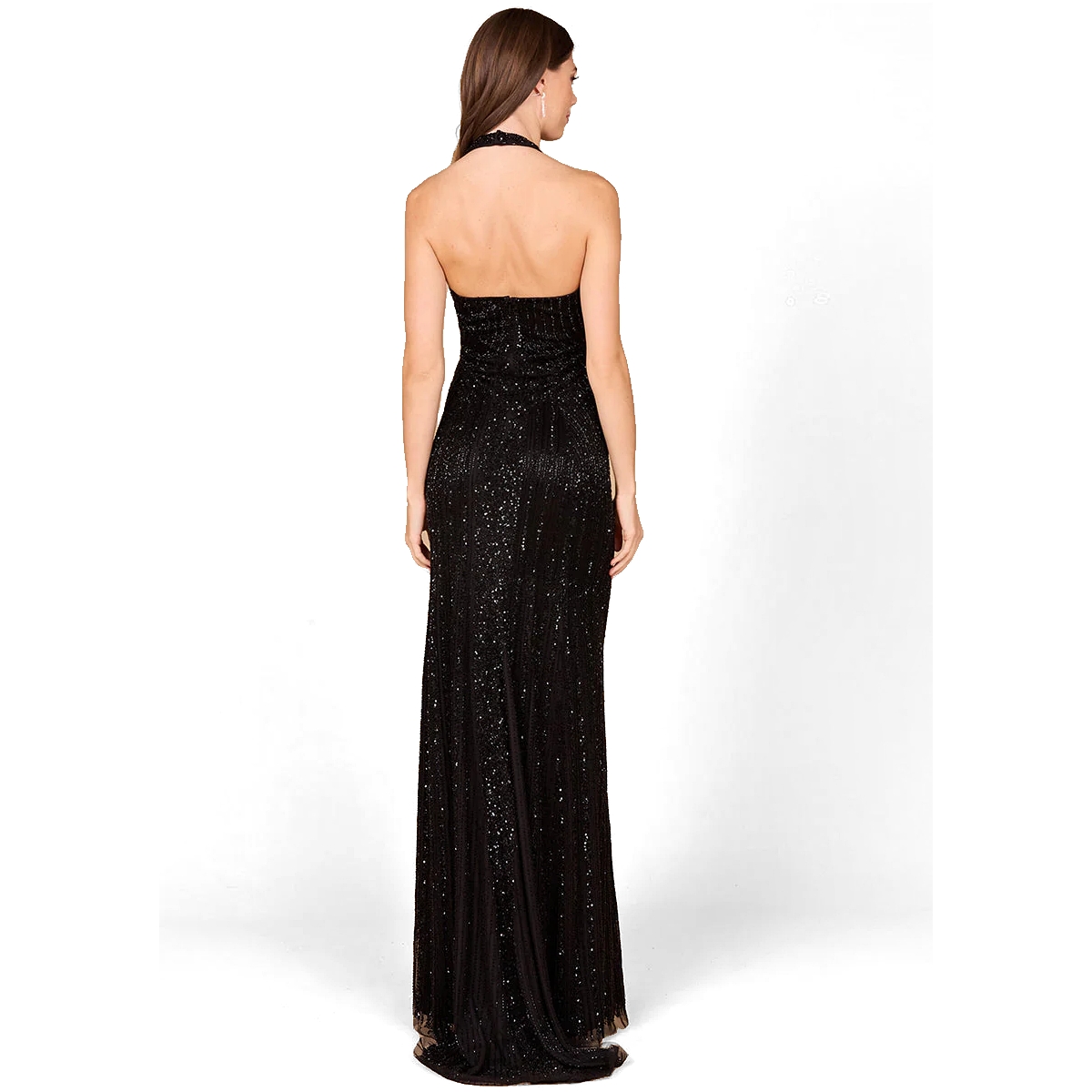 Lara Women's Halter Neck Dress with Keyhole