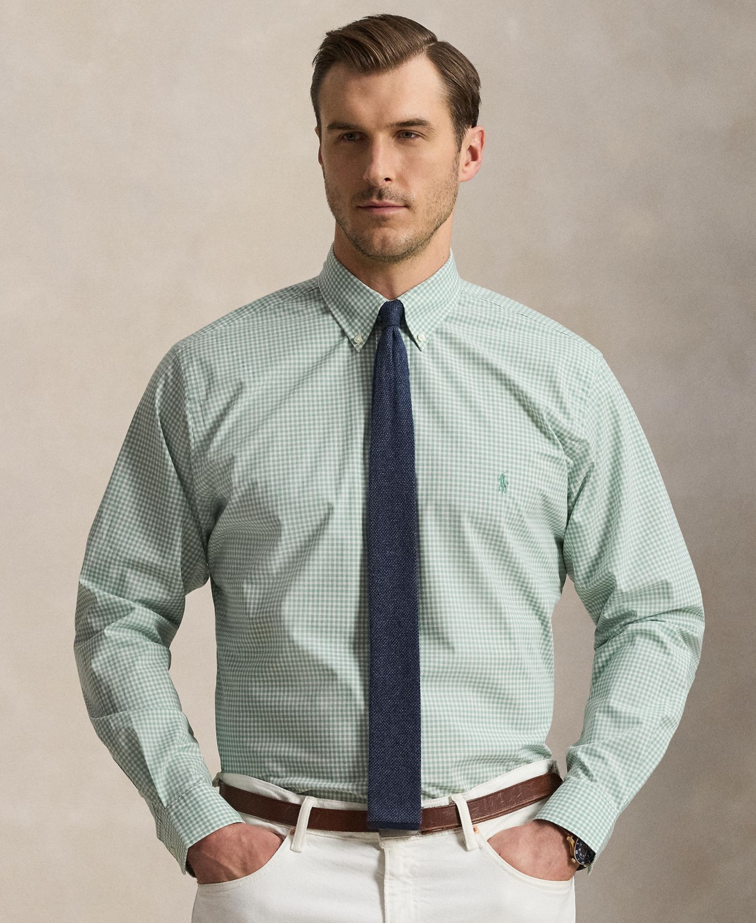 Men's Big & Tall Poplin Sport Shirt