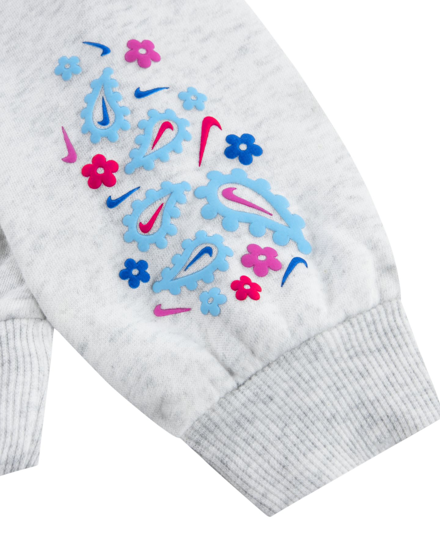 Комплект Nike Retro Remix Long-Sleeve Hoodie and Joggers, 2-Piece Set для девочек-малышей, цвет: Берёзовый меланжевый — фото 3