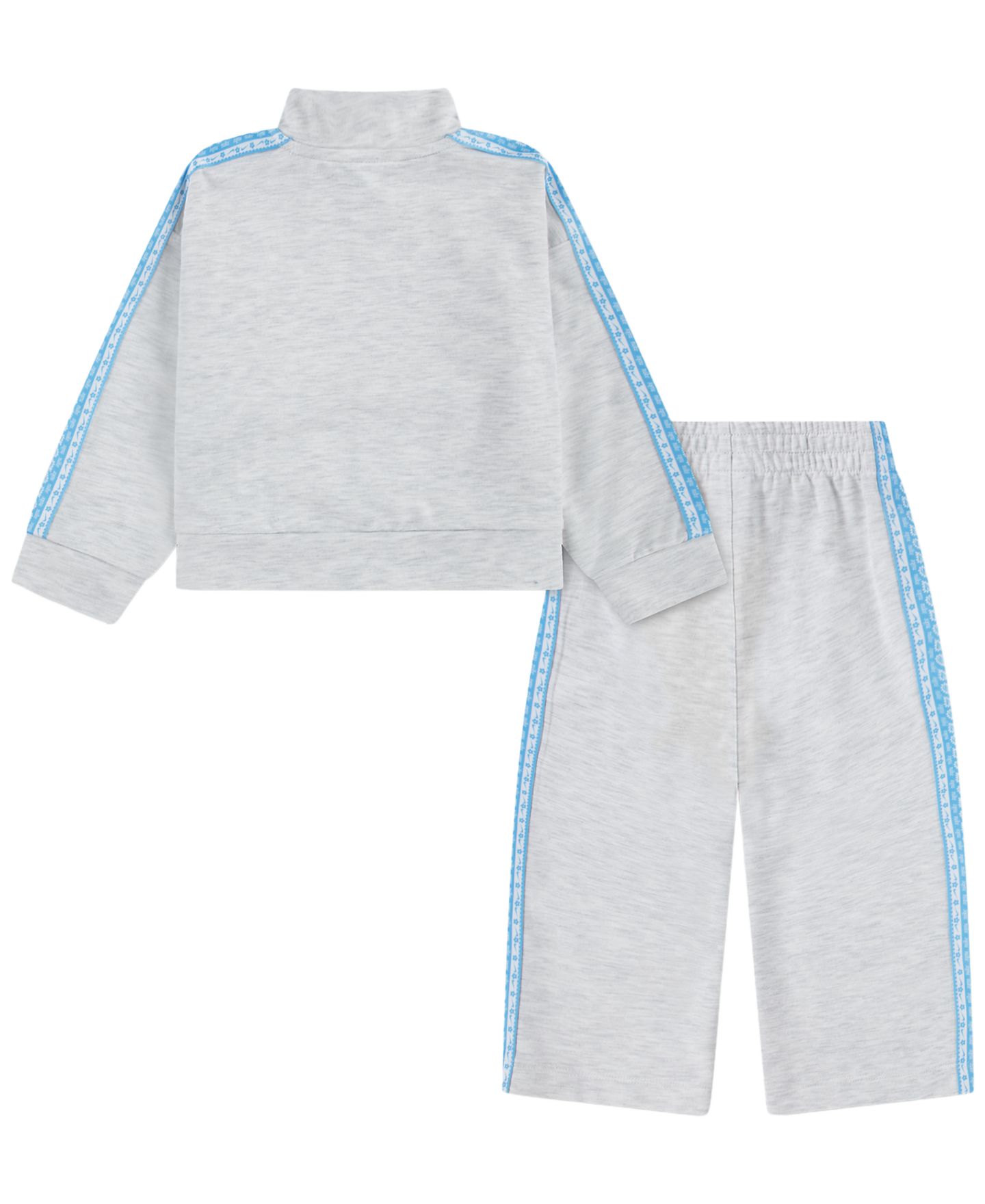 Комплект Nike Retro Remix Jacket and Pants, 2-Piece Set для девочек-малышей, цвет: Берёзовый меланжевый — фото 2