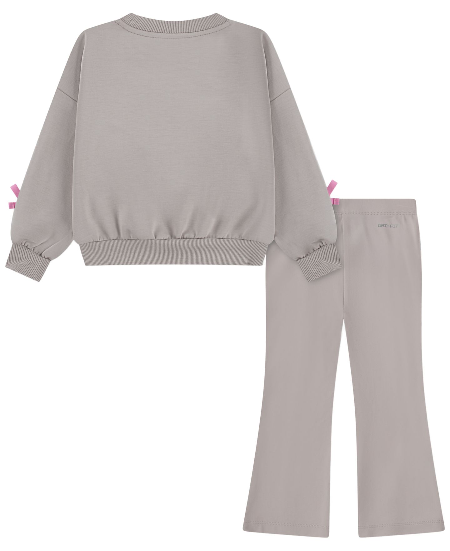 Комплект Nike Juxta-Girl Bow Stripe Top and Leggings, 2-Piece Set для девочек-малышей, цвет: Moon Particle — фото 2