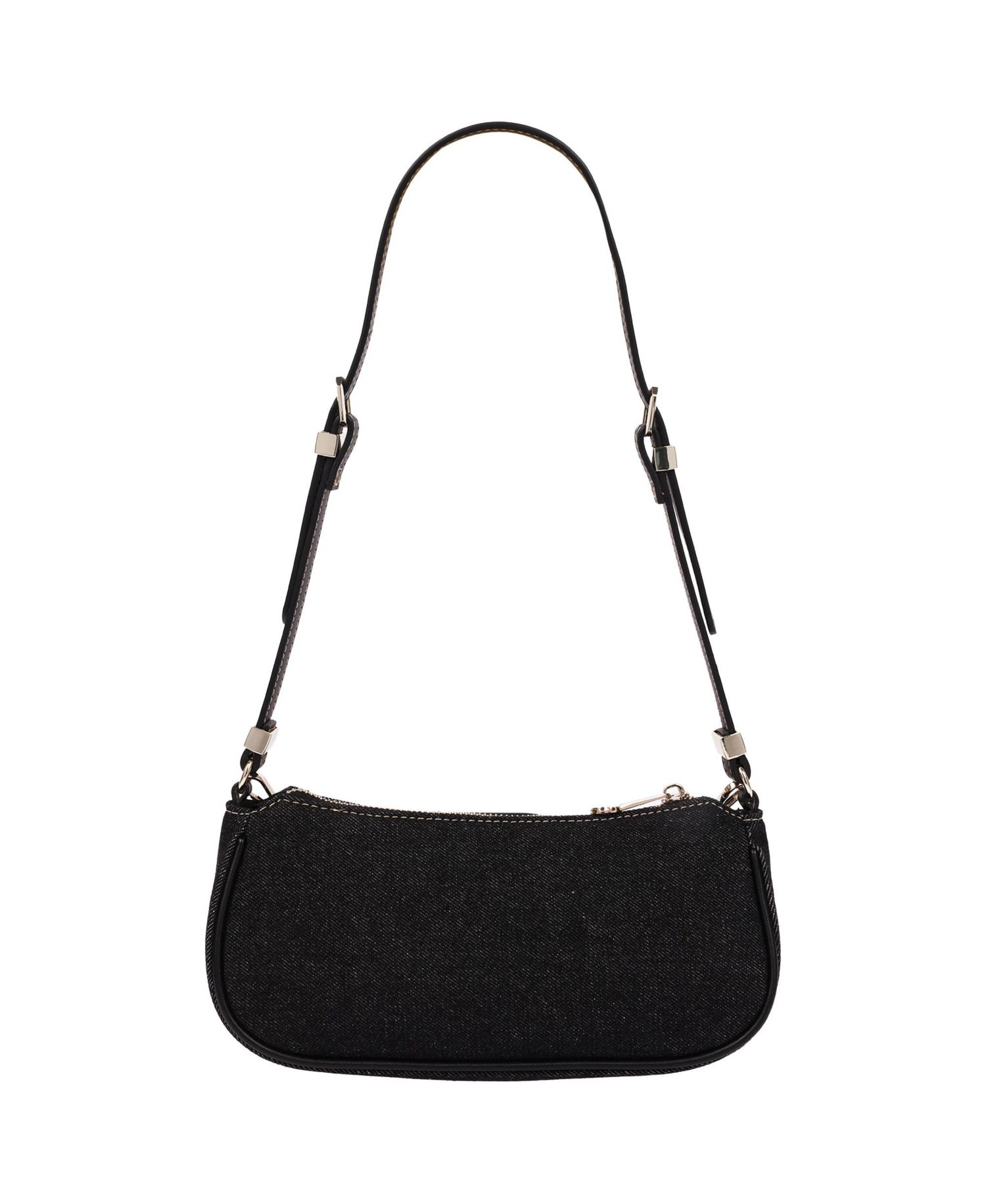 Women's Horseshoe Chain Shoulder Bag - Charm Detail Zip Top Purse with Adjustable Strap