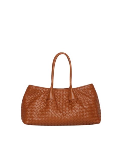 Женская сумка Walter Baker Alina Woven Leather Tote, цвет: Рыжевато-коричневый