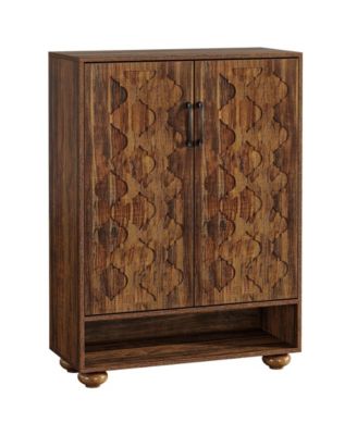31.5 Inch Shoe Cabinet with 6 Tier Adjustable Shelves