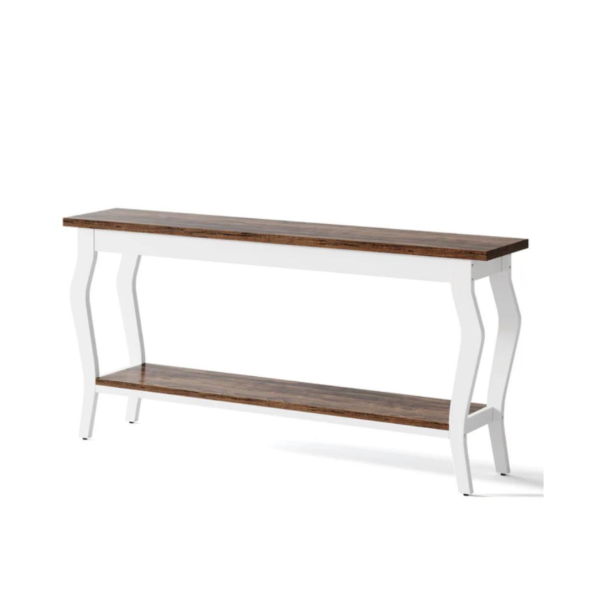 Slickblue Vintage Hallway Console Table with 2 Storage Tiers