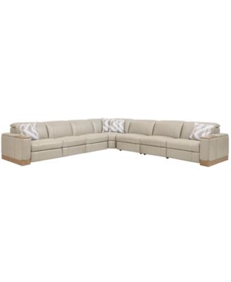 Maxyne 7-Piece L-Shape Sectional with 4 Power Motion Recliners