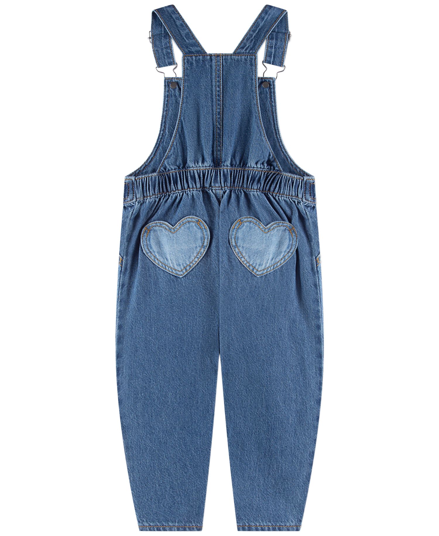 Baby Girls' Sleeveless Heart Overall