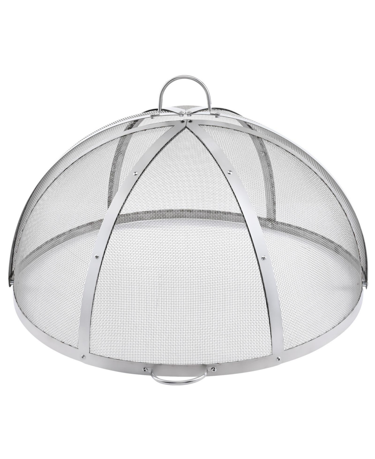 Cozito Firepit Spark Screen Lid, 36 inches Stainless Steel Ring Cover with Handles