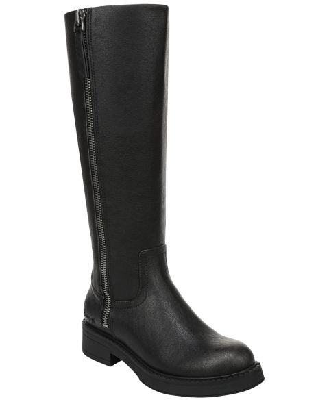 Женские ботинки Blowfish Malibu Venice Zip Tall, цвет: Чёрная искусственная кожа