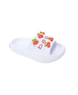 Little Girls Girls  EVA Slide - Lightweight Comfy Slide Sandals with Cherry Charms