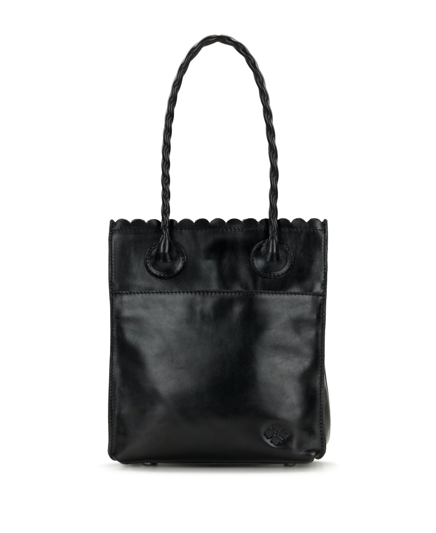 Женская сумка Patricia Nash Charline Cavo Small Tooled Leather Applique Tote Handbag, цвет: Чёрный — фото 2