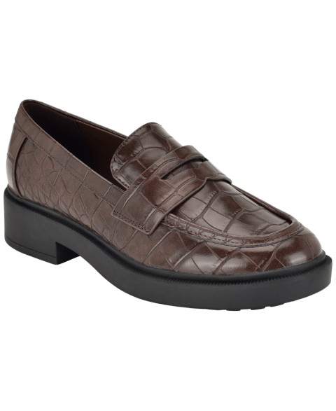 Женские Calvin Klein Women's Otinya Almond Toe Penny Loafers