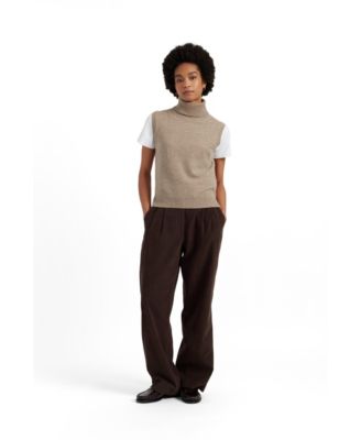 Women's Wool-Cashmere High-Neck Tank