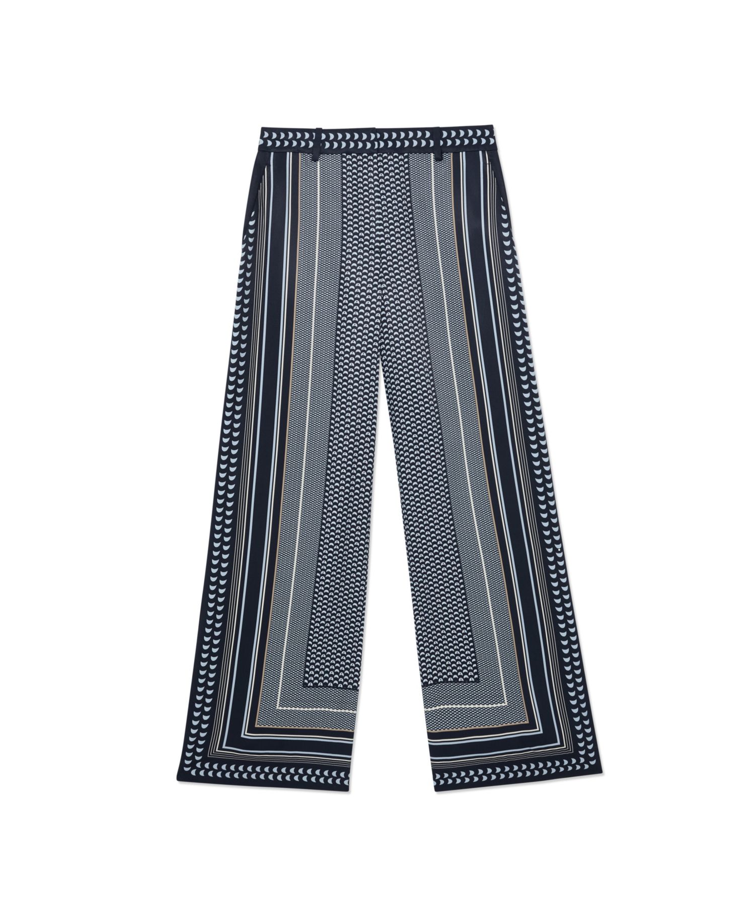 Women's Anna Wide-Leg Printed Trouser Pants