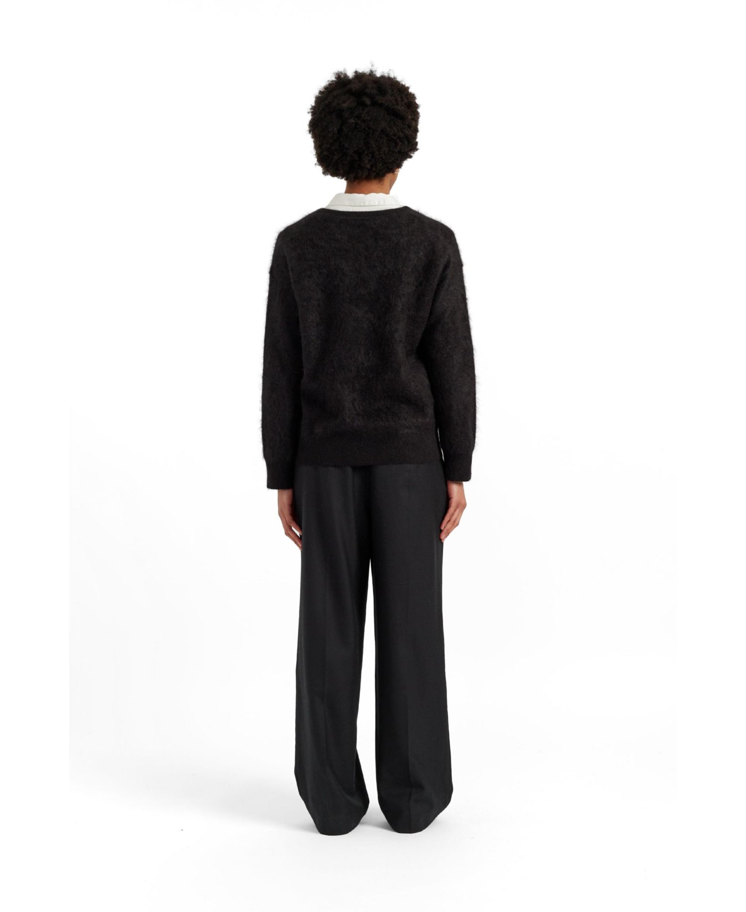 Women's Chinti and Parker Brushed Cashmere Crew Neck Sweater