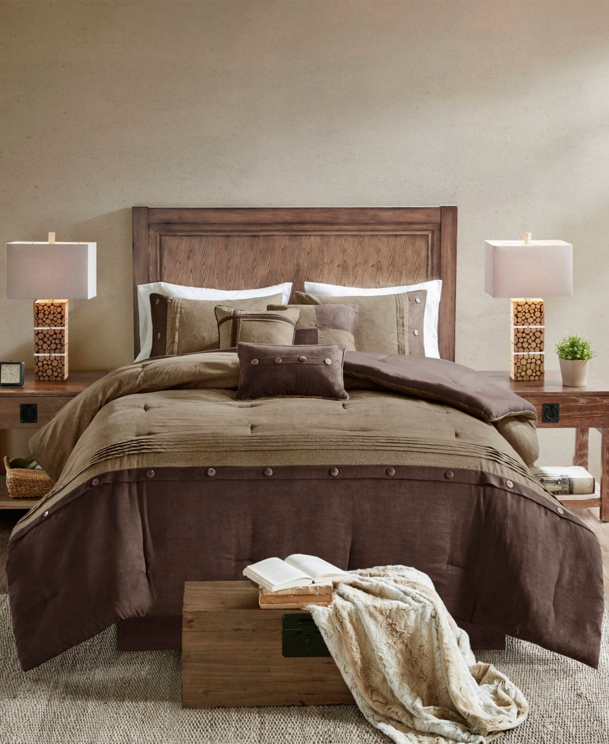 Madison Park Boone Microsuede 7-Pc. Comforter Set