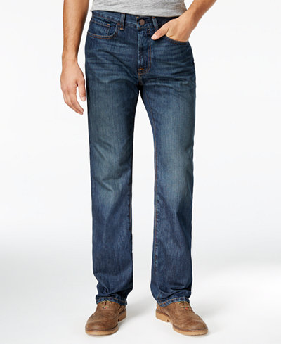 Tommy Hilfiger Men's Relaxed Fit Dark Wash Jeans - Jeans - Men - Macy's