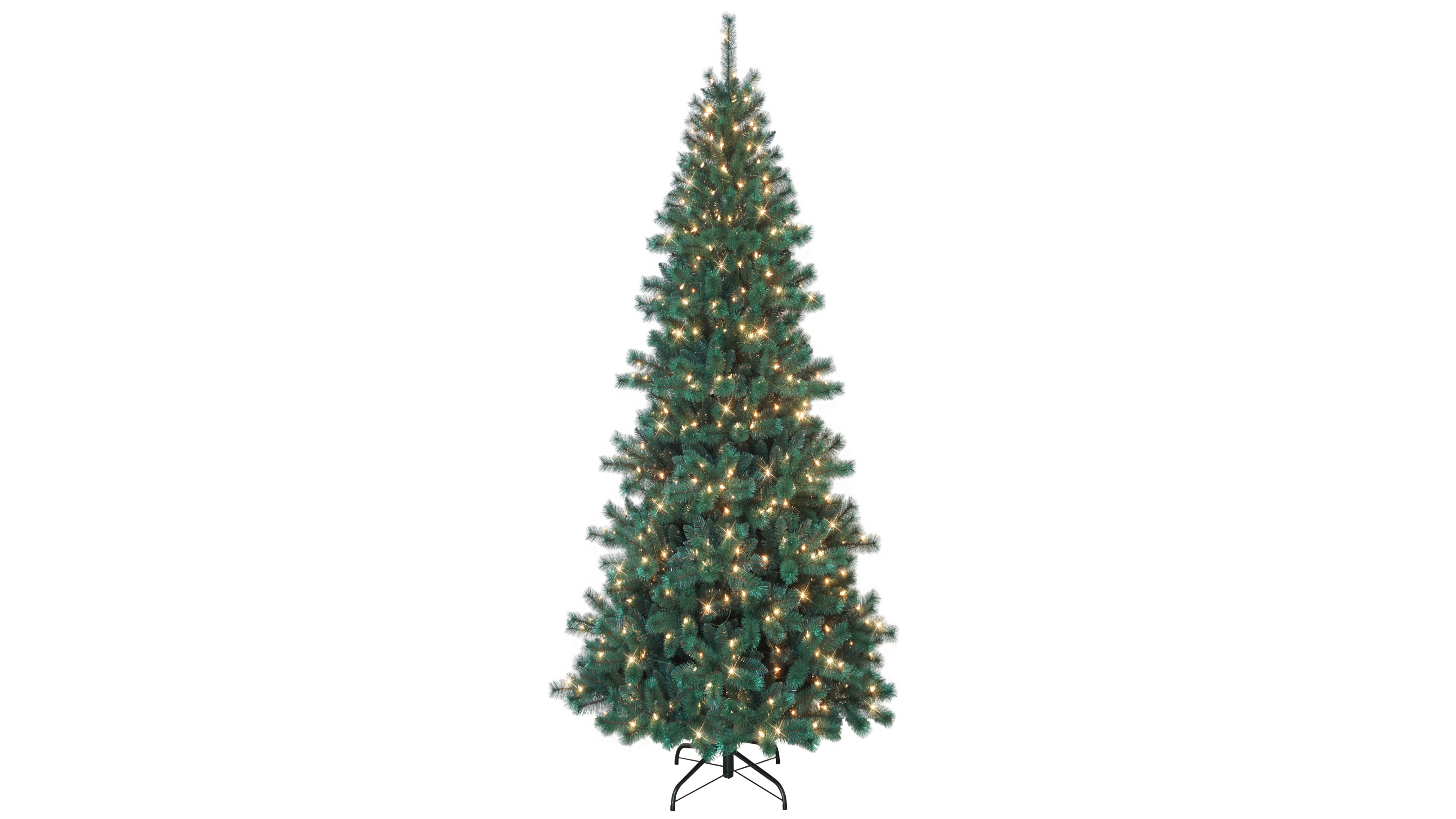 Puleo International 7.5' Pre-Lit Gilford Pine Artificial Christmas Tree