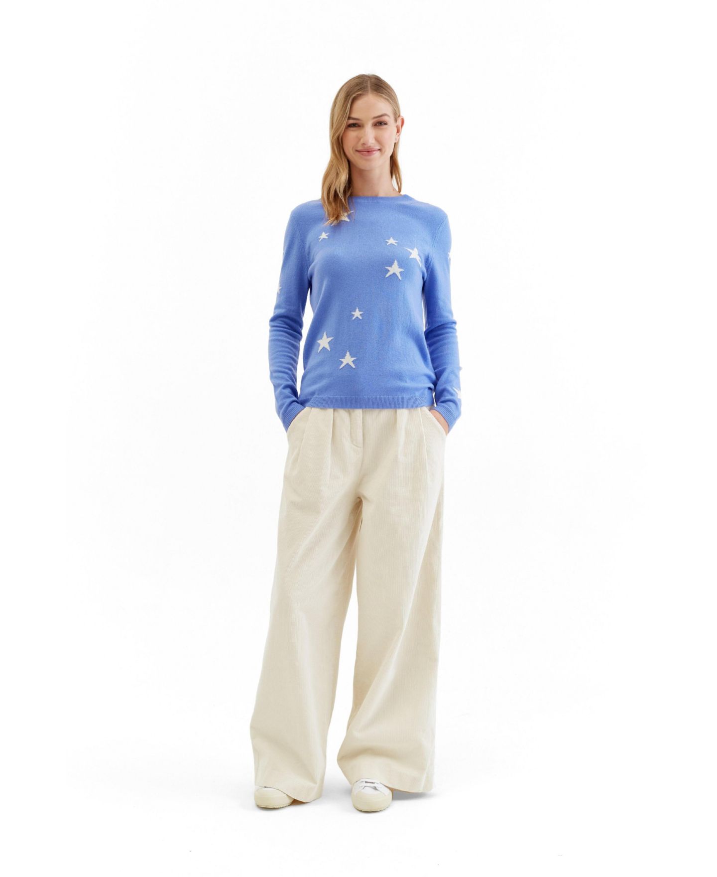 Женский свитер Chinti & Parker Wool Cashmere Star, цвет: Синий — фото 3