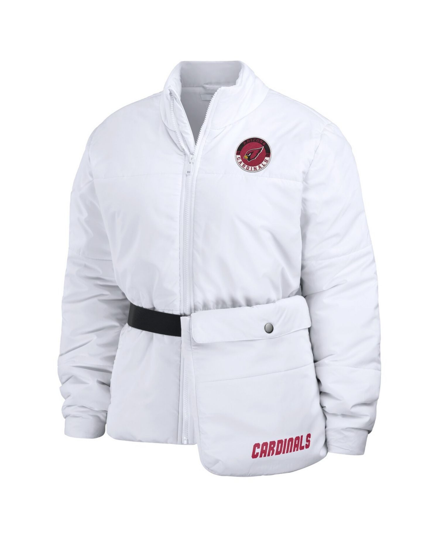 Women's White Arizona Cardinals Packaway Full-Zip Puffer Jacket
