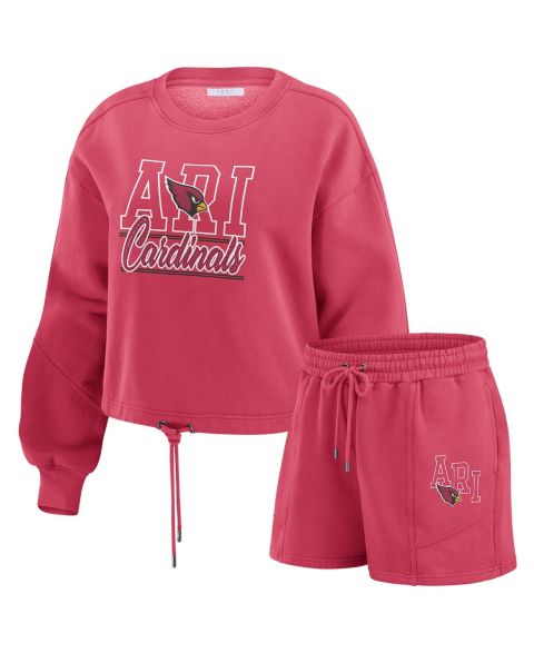 Женский комплект Wear by Erin Andrews Arizona Cardinals: футболка и шорты, 2 предмета
