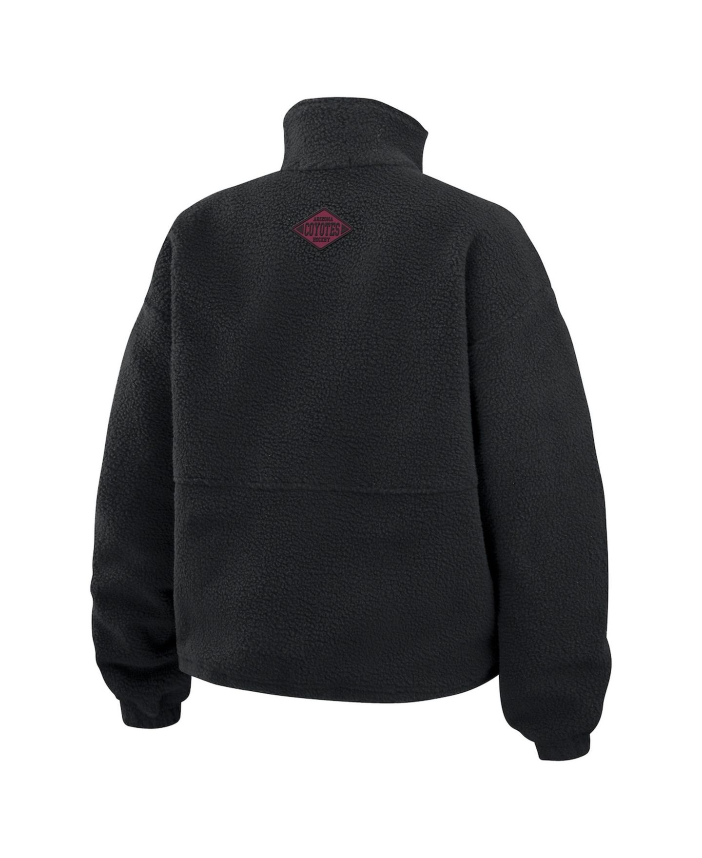 Женская куртка WEAR by Erin Andrews Black Arizona Coyotes Polar Fleece Half-Zip — фото 3