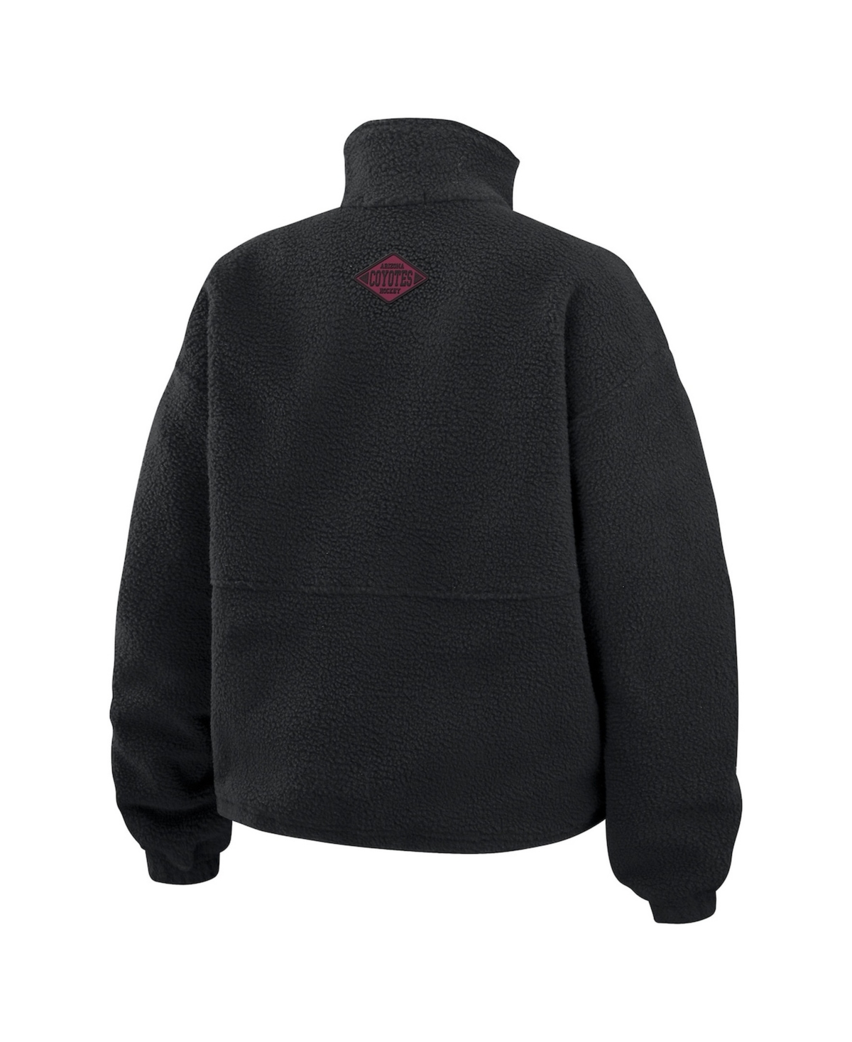 Wear by Erin Andrews Women's Black Arizona Coyotes Polar Fleece Half-Zip Jacket