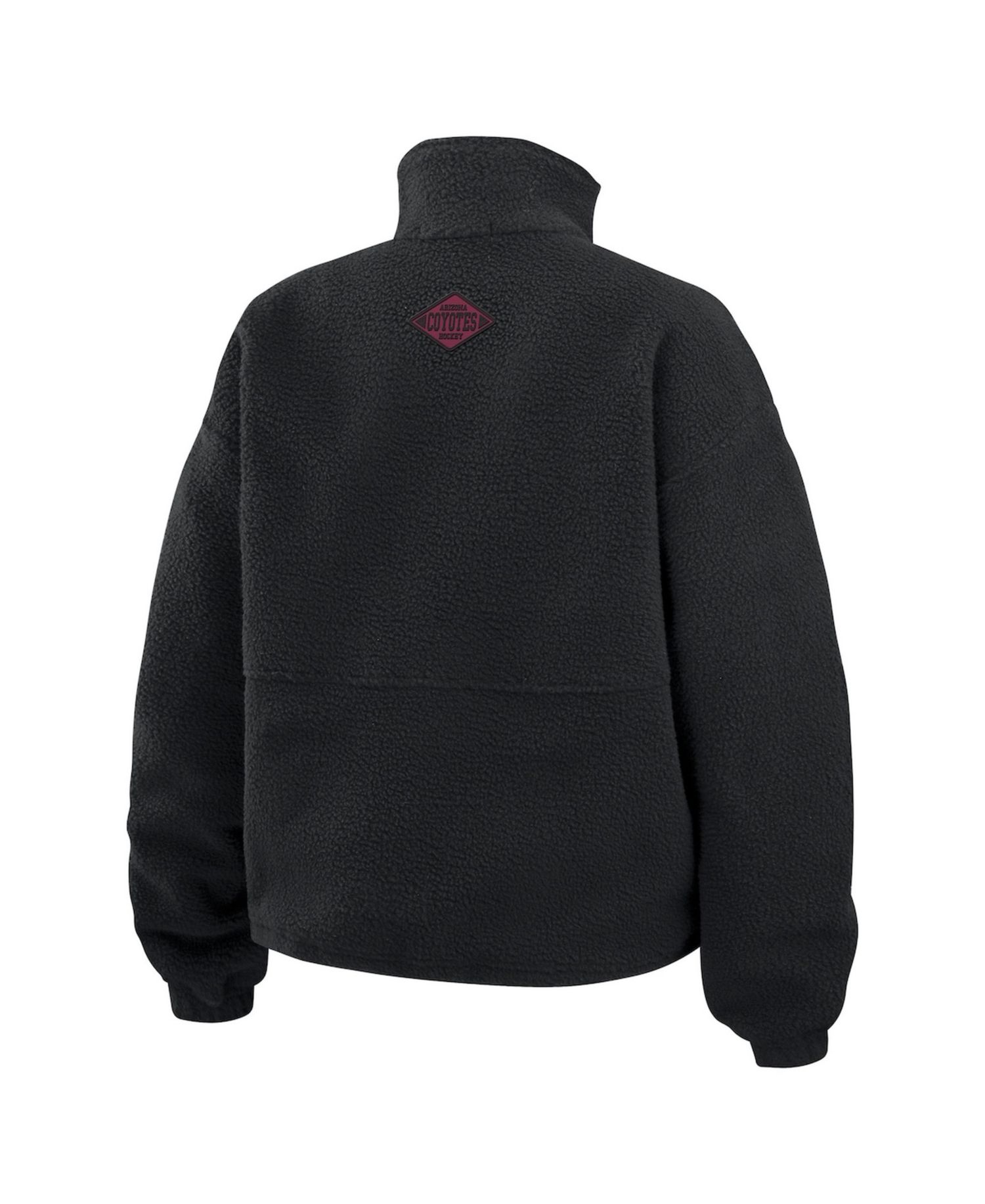 Women's Black Arizona Coyotes Polar Fleece Half-Zip Jacket